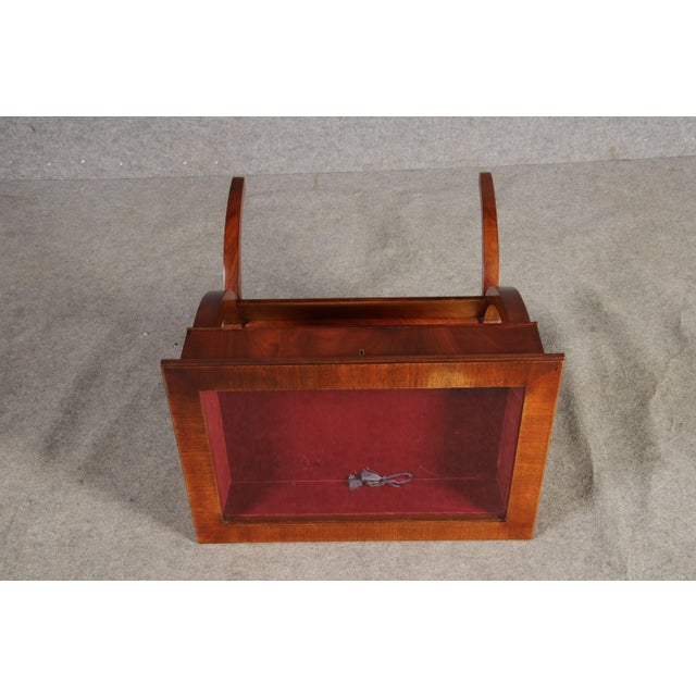 Antique 19th Century Small Table Display Cabinet Side Table in Mahogany, 1820 For Sale - Image 15 of 18