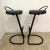 Black Postmodern Italian Black Rubber Bar Stools - Set of 2 For Sale - Image 8 of 13