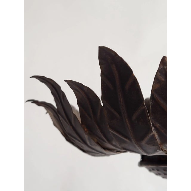 Mid-Century Modern Sunflower Wall or Ceiling Light, 1950s For Sale - Image 9 of 11