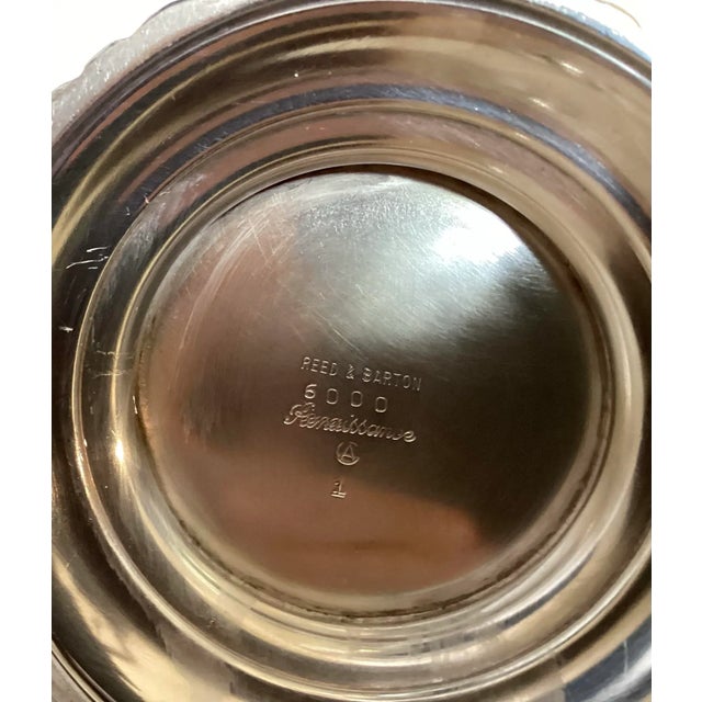 Metal Vintage Reed & Barton Silverplated “Renaissance” 4 Pc Tea Service For Sale - Image 7 of 12