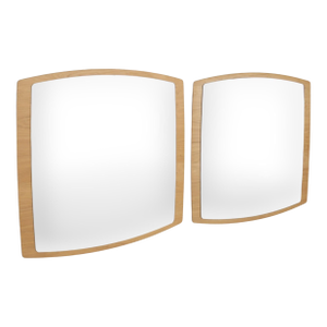 Mid-Century Style Wall Mirrors, a Pair