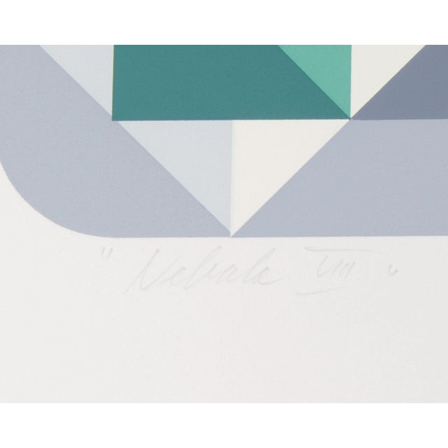“Nebula Viii” Op Art Serigraph Print Marko Spalatin For Sale - Image 4 of 8