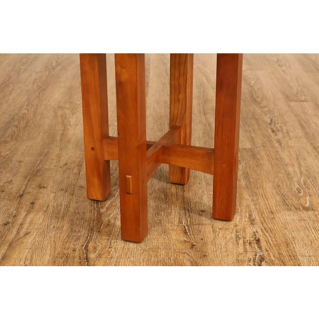 Stickley Mission Collection Cherry Octagonal Tabouret For Sale - Image 9 of 18