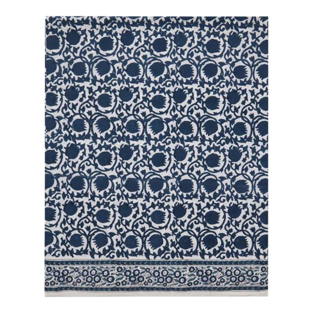 Lotus King Blue Flat Sheet For Sale