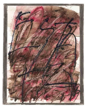 Li Xia Yang, Abstract Composition, Tempera and Watercolor, 1989