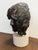 The "Mask" Bronze Sculpture Mounted on Marble by Paul Suttman 1967 Mid Century For Sale - Image 4 of 9
