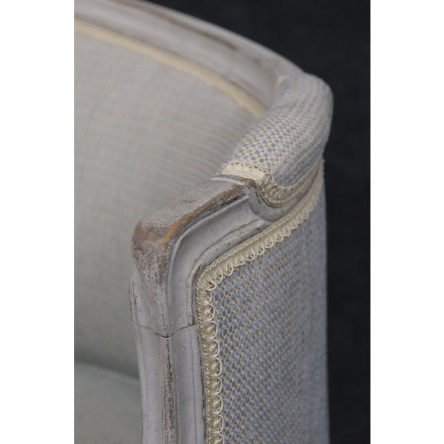 1940s French Louis XVI Corbeille Form Settee Canape Sofa For Sale - Image 4 of 11