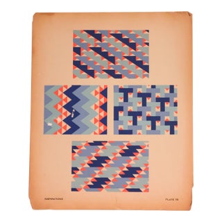 1928 American Design Pochoir, Inspirations (Book B, Plate 16), André Durenceau For Sale