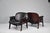 Vintage Chairs in Wood and Leather by Ico Parisi for Mim Roma, 1960s, Set of 2 For Sale - Image 18 of 18