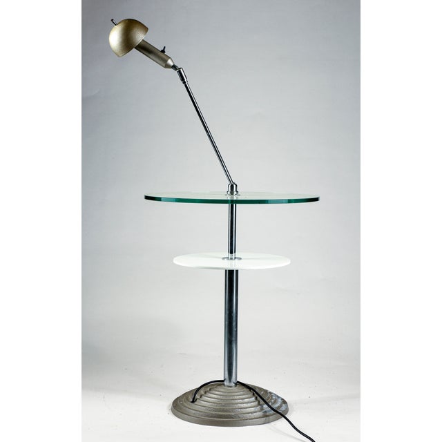 Reading Table with Articulated Lamp by Daniela Puppa and Franco Raggi for Fontana Arte, 1988 For Sale - Image 9 of 13