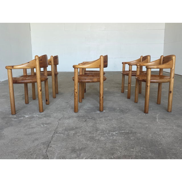 1970s Brutalist Pine Dining Chairs from Rainer Daumiller, Denmark, 1970s, Set of 6 For Sale - Image 5 of 13