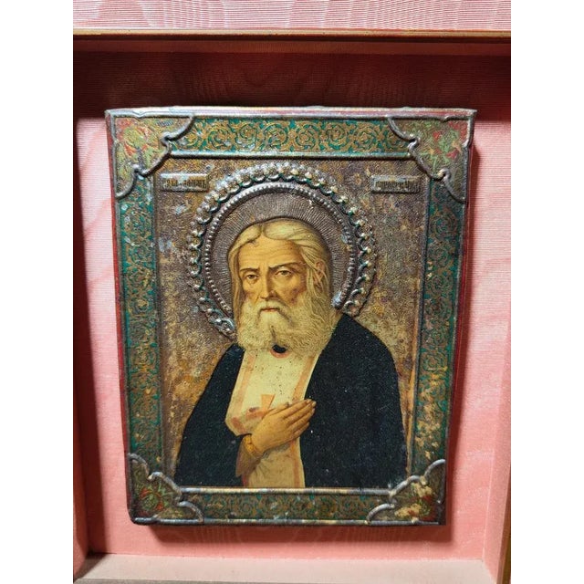 Framed Icon, 1880s For Sale - Image 6 of 7