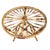 Wood Vintage French Rattan Table, 1950s For Sale - Image 7 of 13