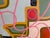 Pink Large Contemporary Abstract Acrylic Painting – Pink Linear & Geometric Expressions For Sale - Image 8 of 11