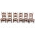 Wood 20th Century Set of Six Catalan Chairs in Carved Walnut and Caned Seats For Sale - Image 7 of 18