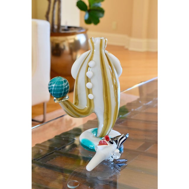 1980s Italian Murano Clown Glass Decanter For Sale In San Diego - Image 6 of 9