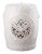 Drum Garden Stool in Cream For Sale