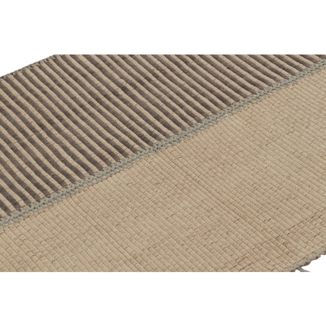 Handwoven in wool, this 4x5 contemporary Kilim is from an exciting new custom-capable flatweave collection by Rug & Kilim....