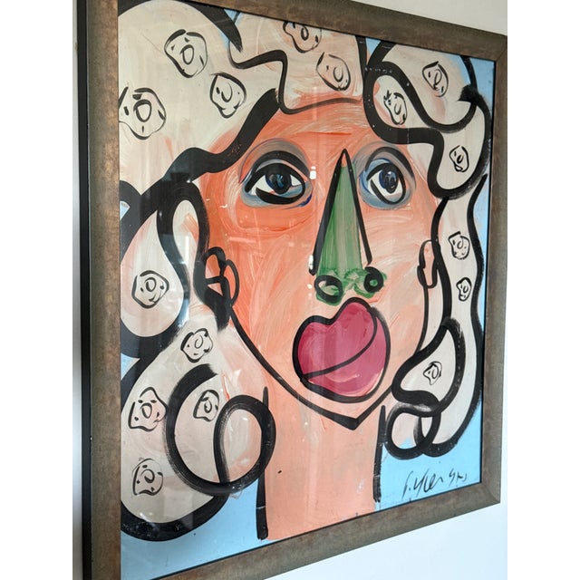 Peter Keil 1970s My Dear Marilyn Monroe Abstract Painting by Peter Keil For Sale - Image 4 of 7