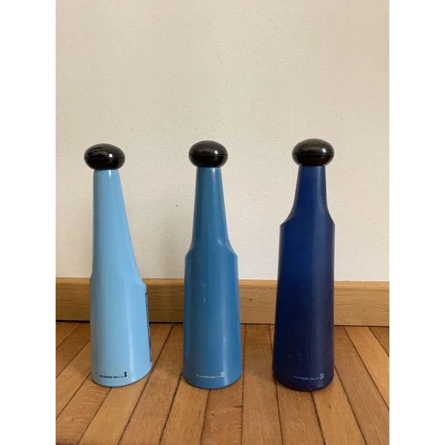 Glass Surrealist Glass Bottles by Salvador Dali for Rosso Antico, 1970s, Set of 3 For Sale - Image 7 of 9