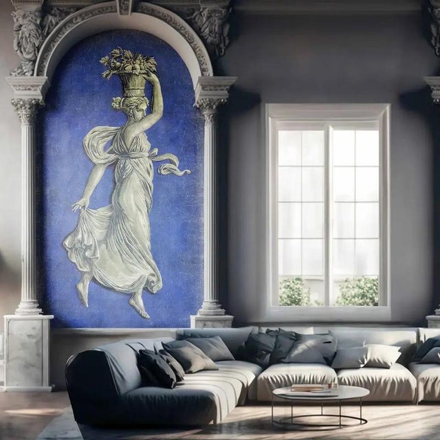 This panoramic decorative wall panel in Antique-style is produced on vintage-style paper, carefully printed, aged, and...