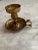 Metal Vintage Mid 20th Century Round Brass Candleholders Set of 4 For Sale - Image 7 of 9