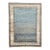 Turkish Oushak Rug | Abstract Blue and Ivory Design |7x10 For Sale