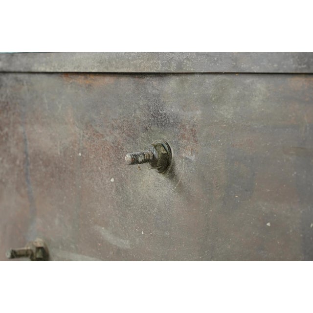 Antique Bronze Belgian Post Office Window Panel For Sale - Image 9 of 9