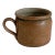 1930s French Burgundy Stoneware Pot For Sale