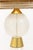 Mid-Century Modern Mid 20th Century Threaded Glass Sphere Table Lamp With Handwoven Maria Kipp Shade For Sale - Image 3 of 7
