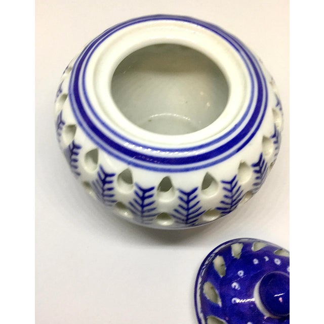 2000 - 2009 Potpourri Incense Porcelain Burner by Silvestri For Sale - Image 5 of 11