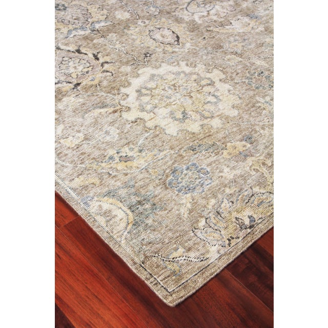 Textile Rugs Evie Hand Knotted Wool Beige & Camel - 9'x12' For Sale - Image 7 of 9