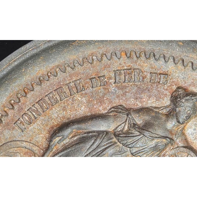 Antique Cast Iron 1853 Wall Hung Allegorical Plaque For Sale - Image 4 of 12