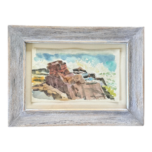 Cincinnati Artist Carl Zimmerman Watercolor Framed