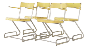 Stacking Chairs after Flora Steiger-Crawford, Switzerland, 1940, Set of 4