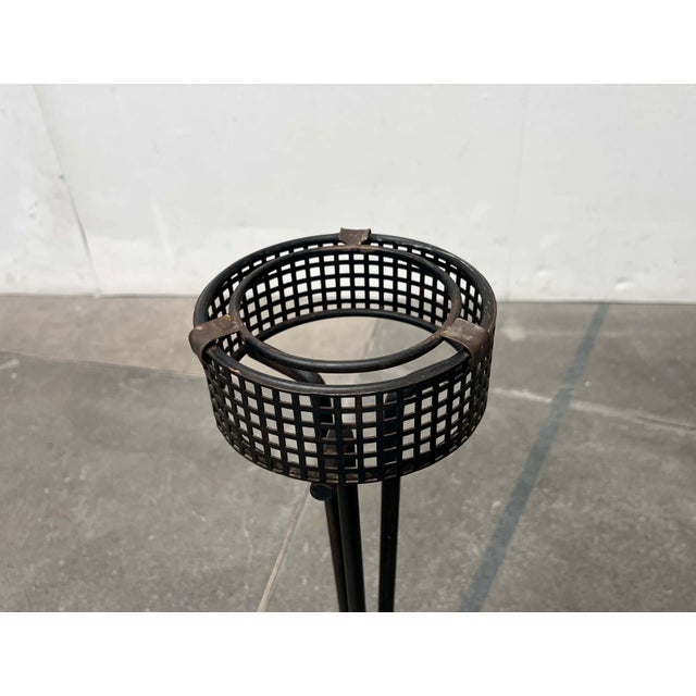 Mid-Century Modern Tripod Standing Ashtray with Perforated Metal, 1960s For Sale - Image 14 of 18