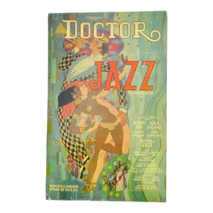 Original Poster Doctor Jazz Broadway Musical 1975 Rare Art