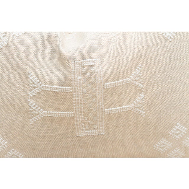Zellige Silk Rug Lumbar Pillow For Sale - Image 4 of 8