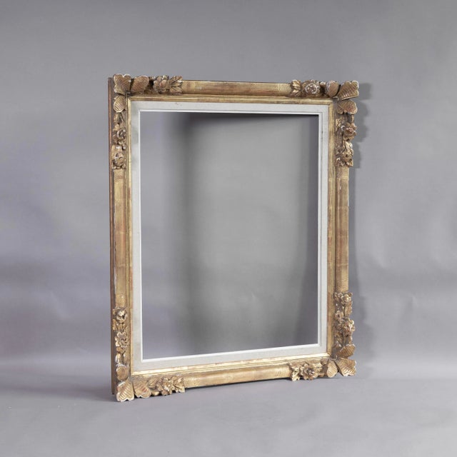 1930s Vintage Gilded Frame in Pine, 1930s For Sale - Image 5 of 5