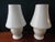 1980s Murano Glass Table Lamps in White Lattimo Swirl, 1960s, Set of 2 For Sale - Image 5 of 6