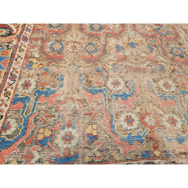 Mid 19th Century Caucasian Karabagh Gallery Rug in a Pistachio Green, Yellow, Blue For Sale - Image 15 of 18