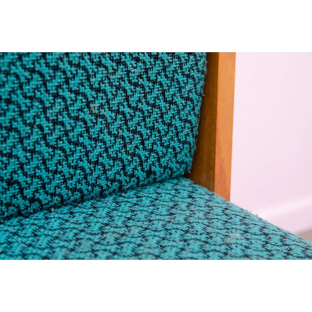 Blue Mid-Century Folding Sofa Bed from Drevotvar, Czechoslovakia, 1970s For Sale - Image 8 of 17