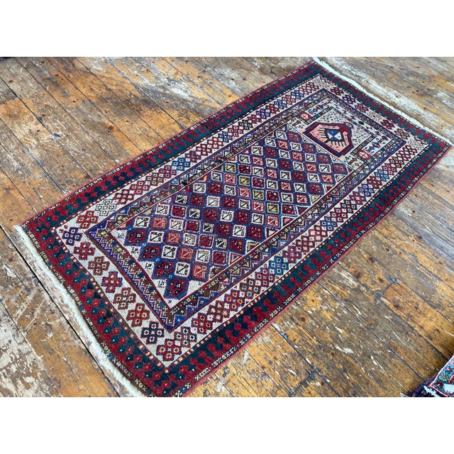 Antique Caucasian Gendje Prayer Rug, 1890s For Sale - Image 5 of 16