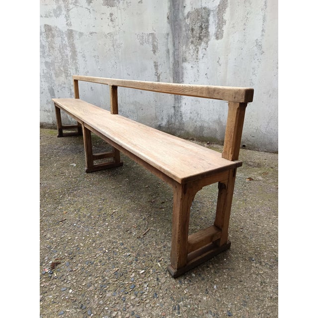 Church Bench in Oak For Sale - Image 4 of 18