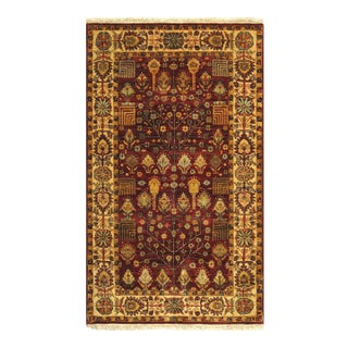 Pasargad Home Agra Red Wool Area Rug, 2'11'' X 5' 0'' For Sale