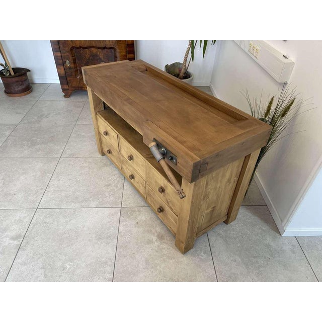 Narrow Workbench with Drawers For Sale - Image 16 of 18