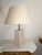 Large Travertine Constructivist Table Lamp, in Very Good conditions. Designed 1970 to 1979 European Plug (up to 250V).The...