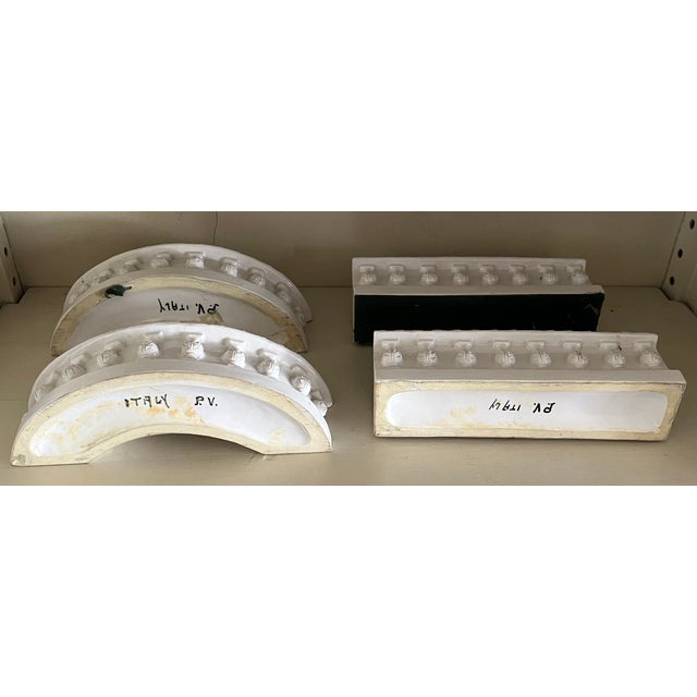 Antique Early 20th Century Italian Creamware Modular Bough Pot Flower Frog Centerpiece For Sale - Image 13 of 13