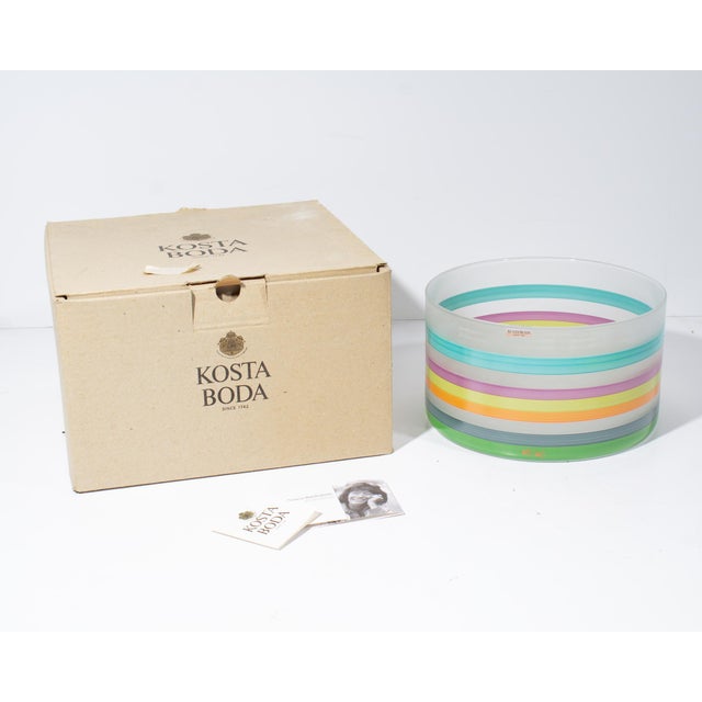 “Serpentine” Kosta Boda Glass Bowl by Monica Backström For Sale In Indianapolis - Image 6 of 8