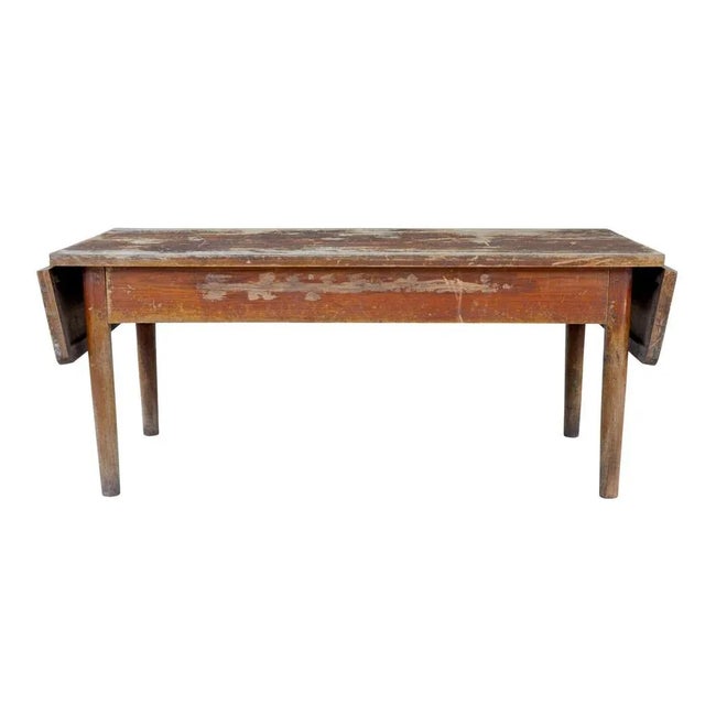 19th Century Burmese Painted Teak Village Table, 1890s For Sale - Image 6 of 10